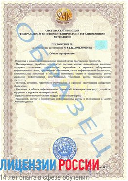 Образец сертификата соответствия (приложение) Черноголовка Сертификат ISO 27001